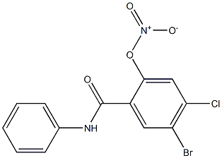 4CHLORO5BROMONITROSALICYLANILIDE Struktur