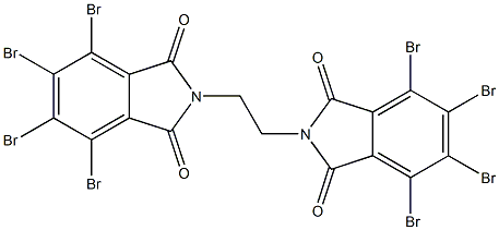 N,N'-ETHYLENEBISTETRABROMOPHTALIMIDE Struktur