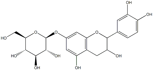 (+)-CATECHIN7-O-BETA-D-GLUCOPYRANOSIDE Struktur