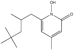 1-HYDROXY-4-METHYL-6-(2,4,4-TRIMETHYLPENTYL)-2-PYRIDONE Struktur