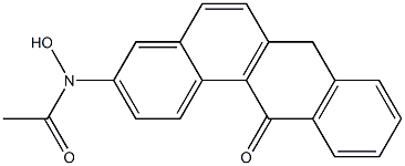 N-ACETYL-N-HYDROXY-3-AMINOBENZANTHRONE Struktur