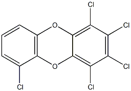 PENTACHLORODIBENZODIOXIN Struktur