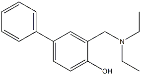 3-DIETHYLAMINOMETHYL-4-HYDROXYBIPHENYL Struktur