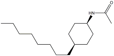 CIS-N-ACETYL-4-N-OCTYLCYCLOHEXYLAMINE Struktur