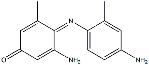 5-AMINO-4-((4-AMINO-2-METHYLPHENYL)IMINO)-3-METHYL-2,5-CYCLOHEXADIEN-1-ONE Struktur