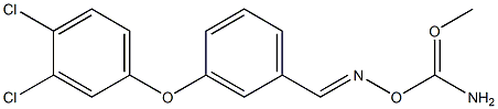 3-(3,4-DICHLOROPHENOXY)BENZALDEHYDE-O-METHYLCARBAMOYLOXIME Struktur