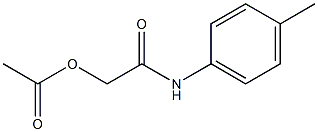 N-ACETOXYACETYL-PARA-TOLUIDINE Struktur