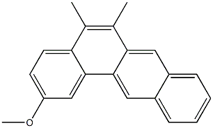 2-METHOXYDIMETHYLBENZANTHRACENE Struktur