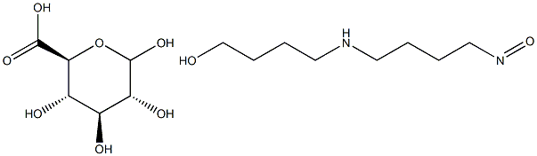 N-NITROSOBUTYL(4-HYDROXYBUTYL)AMINEGLUCURONIDE Struktur