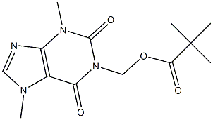 1-(PIVALOYLOXYMETHYL)THEOBROMINE Struktur