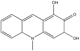 1,3-DIHYDROXY-10-METHYLACRIDONE Struktur