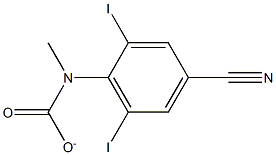 4-CYANO-2,6-DIIODOPHENYL-N-METHYLCARBAMATE Struktur