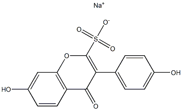 SODIUM4',7-BIHYDROXYLISOFLAVONE-SULFONATE Struktur