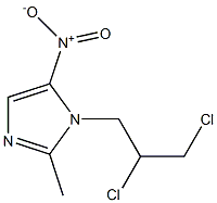 IMIDAZOLE,1-(2,3-DICHLOROPROPYL)-2-METHYL-5-NITRO- Struktur