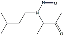 N-(1-METHYLACETONYL)-N-(3-METHYLBUTYL)NOTROSAMINE Struktur