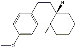 6-METHOXY-TRANS-1,2,3,4,4A,10A-HEXAHYDROPHENANTHRENE Struktur