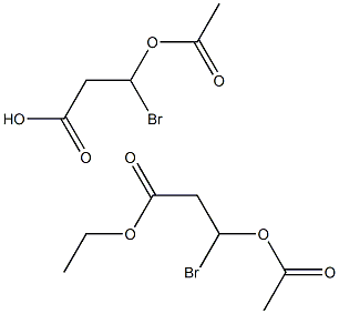 3-ACETOXY-3-BROMOPROPIONICACID,ETHYL3-ACETOXY-3-BROMOPROPIONATE Struktur