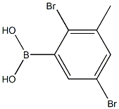 2,5-Dibromo-3-methylphenylboronicacid Struktur