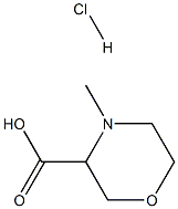 3-Carboxy-4-methylmorpholinehydrochloride Struktur