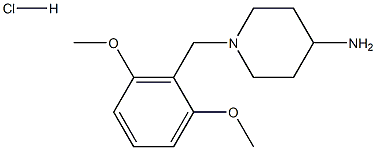 4-Amino-1-(2,6-dimethoxybenzyl)piperidinehydrochloride Struktur