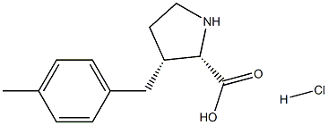 (R)-gamma-(4-methyl-benzyl)-L-proline hydrochloride Struktur