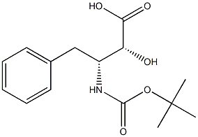 N-Boc-(2R,3R)-3-Amino-2-hydroxy-4-phenyl-butanoic acid Struktur