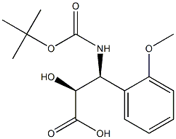 N-Boc-(2S,3S)-3-Amino-2-hydroxy-3-(2-methoxy-phenyl)-propanoic acid Struktur