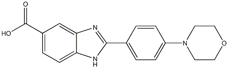 2-(4-Morpholin-4-yl-phenyl)-1H-benzimidazole-5-carboxylic acid Struktur