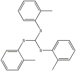 tris(o-tolylthio)methane Struktur