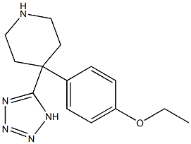 4-(4-Ethoxy-phenyl)-4-(1H-tetrazol-5-yl)-piperidine Struktur