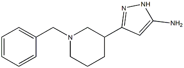 5-(1-Benzyl-piperidin-3-yl)-2H-pyrazol-3-ylamine Struktur