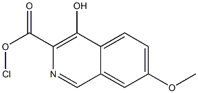 Chloro-4-hydroxy-7-methoxy-isoquinoline-3-carboxylic acid Struktur