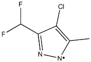 (4-Chloro-3-difluoromethyl-5-methyl-pyrazol-1-yl)- Struktur