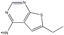 (6-Ethyl-thieno[2,3-d]pyrimidin-4-ylamino)- Struktur