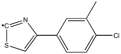 [4-(4-Chloro-3-methyl-phenyl)-thiazol-2-yl]- Struktur