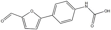 [4-(5-Formyl-furan-2-yl)-phenyl]-carbamic acid Struktur