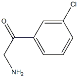 2-Amino-1-(3-chloro-phenyl)-ethanone Struktur