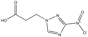 3-(3-Nitro-[1,2,4]triazol-1-yl)-propionic acid Struktur