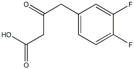 4-(3,4-Difluoro-phenyl)-3-oxo-butyric acid Struktur