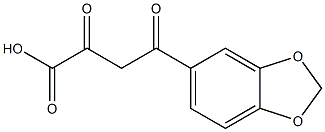 4-Benzo[1,3]dioxol-5-yl-2,4-dioxo-butyric acid Struktur