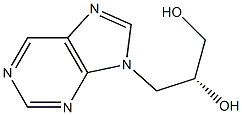 (2R)-3-(9H-purin-9-yl)propane-1,2-diol Struktur