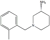 (3R)-1-(2-methylbenzyl)piperidin-3-amine Struktur