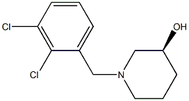 (3S)-1-(2,3-dichlorobenzyl)piperidin-3-ol Struktur