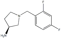 (3S)-1-(2,4-difluorobenzyl)pyrrolidin-3-amine Struktur