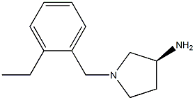 (3S)-1-(2-ethylbenzyl)pyrrolidin-3-amine Struktur