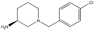 (3S)-1-(4-chlorobenzyl)piperidin-3-amine Struktur