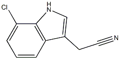 (7-chloro-1H-indol-3-yl)acetonitrile Struktur