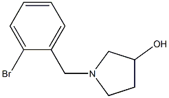 1-(2-bromobenzyl)pyrrolidin-3-ol Struktur