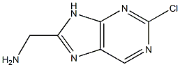 1-(2-chloro-9H-purin-8-yl)methanamine Struktur