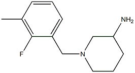 1-(2-fluoro-3-methylbenzyl)piperidin-3-amine Struktur